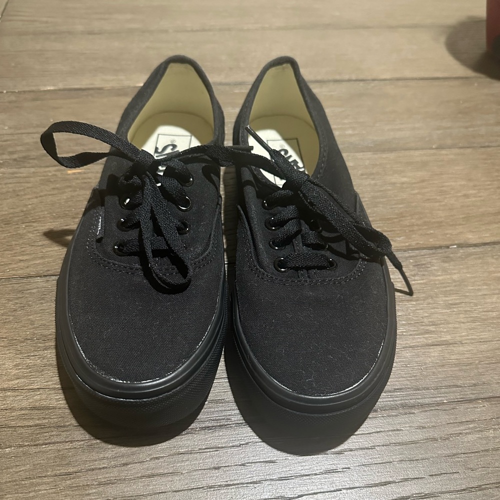 Black Canvas Vans
